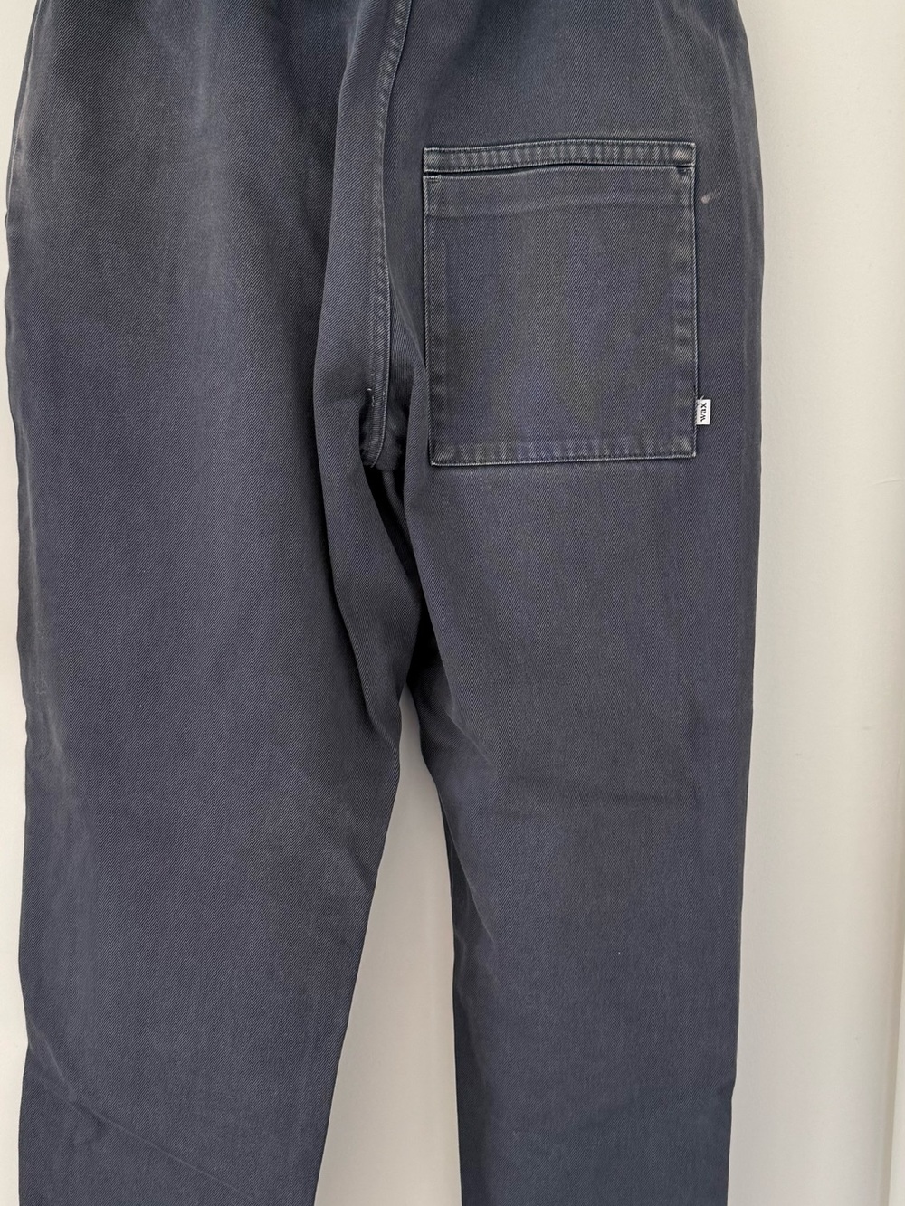 WAX LONDON// Kurt Men's Navy Casual Pants - Picture 2 of 3